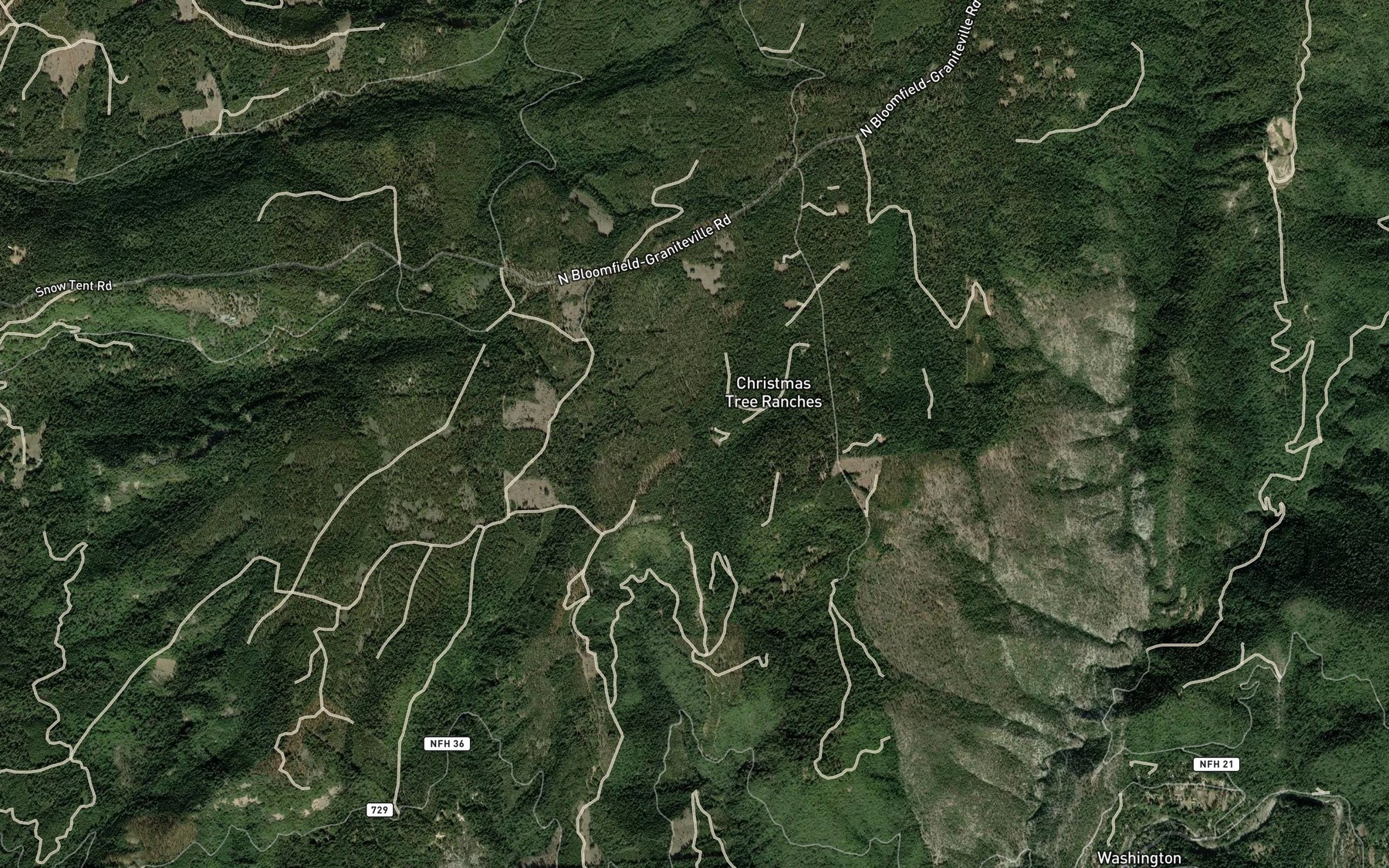 Satellite map of the Dempsey Spring