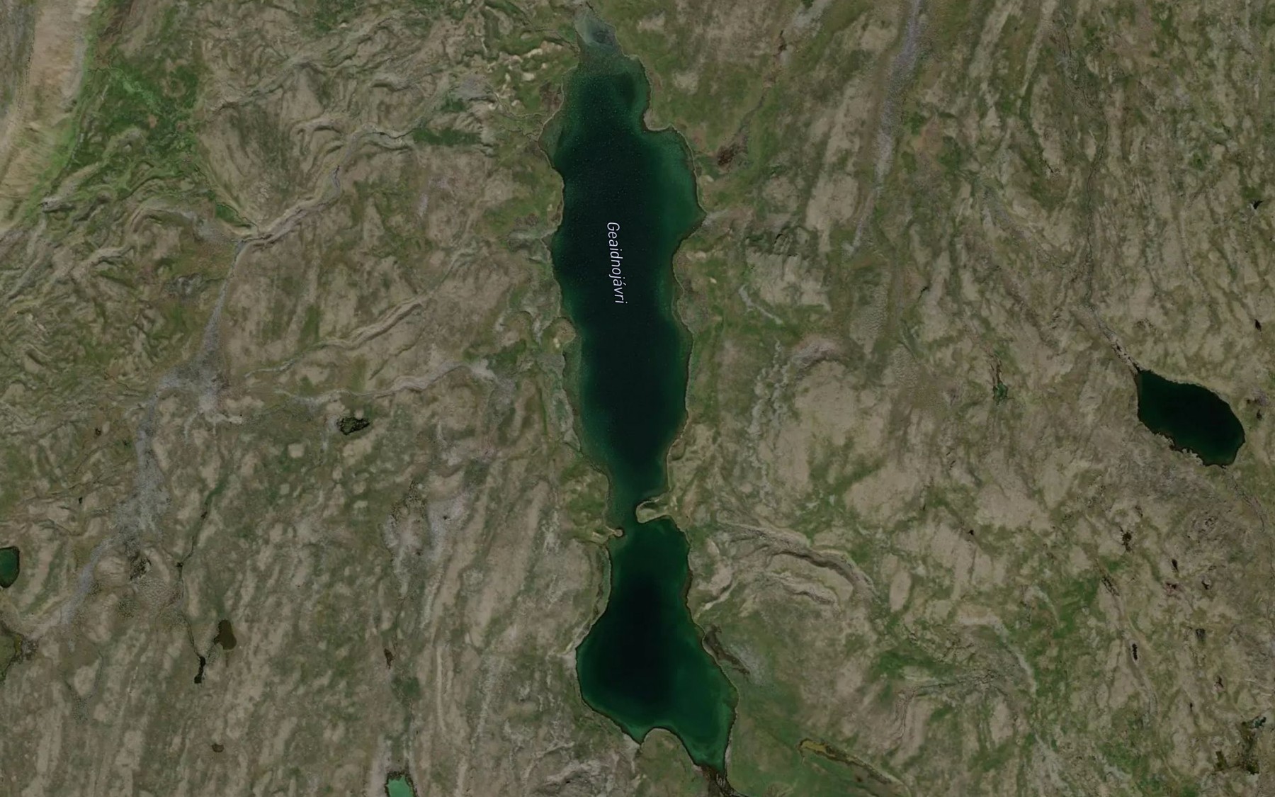 Satellite map of the Gaeidnujavri