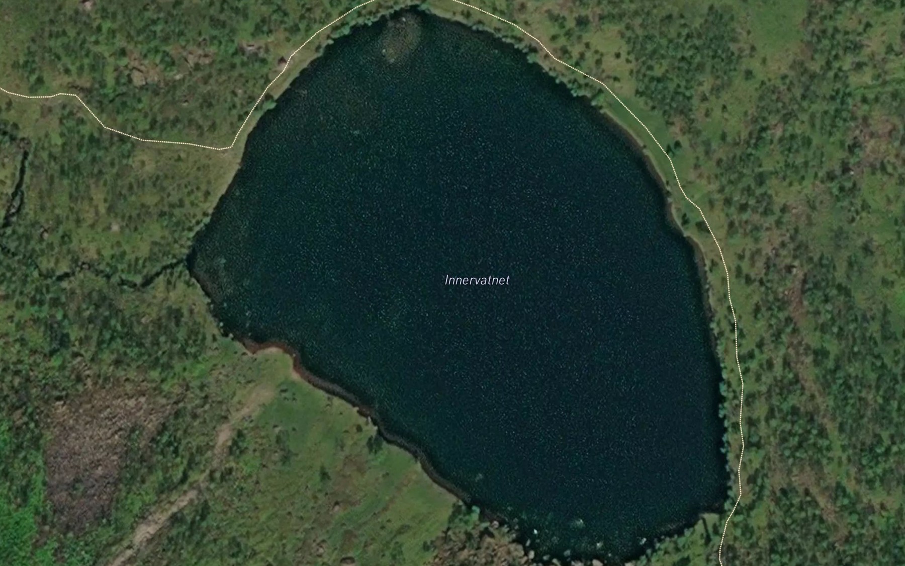 Satellite map of the Innervatnet