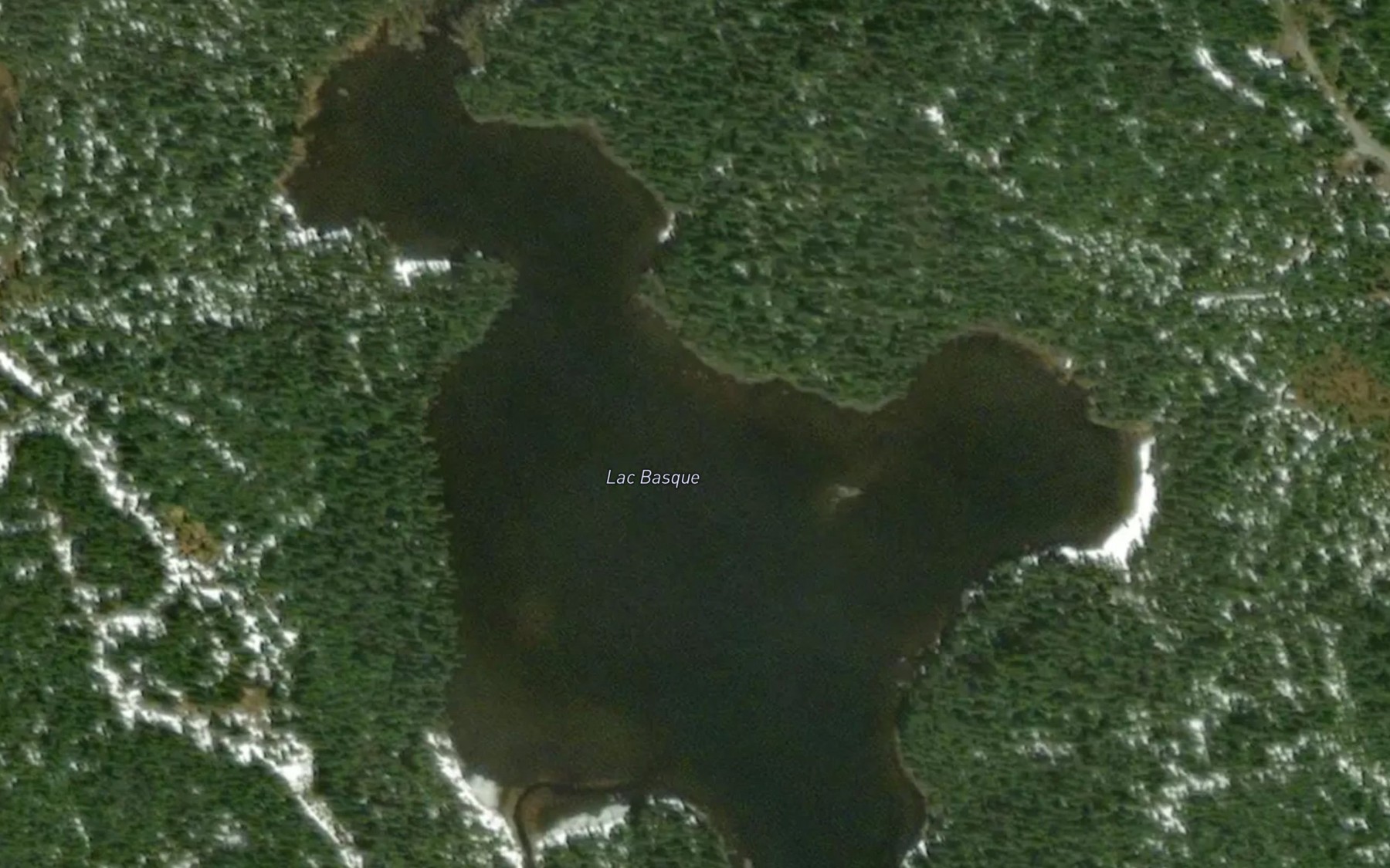 Satellite map of the Lac Basque