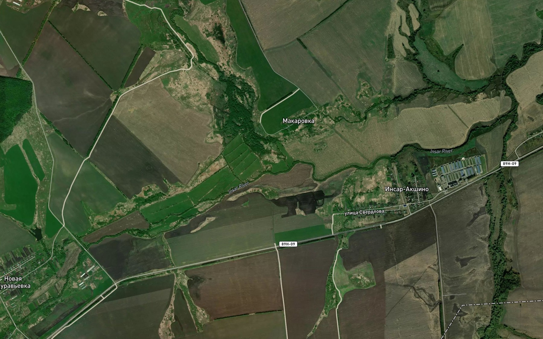 Satellite map of the Kartley