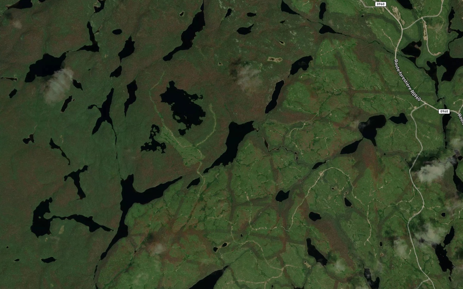 Satellite map of the Lac Charles-Moreau