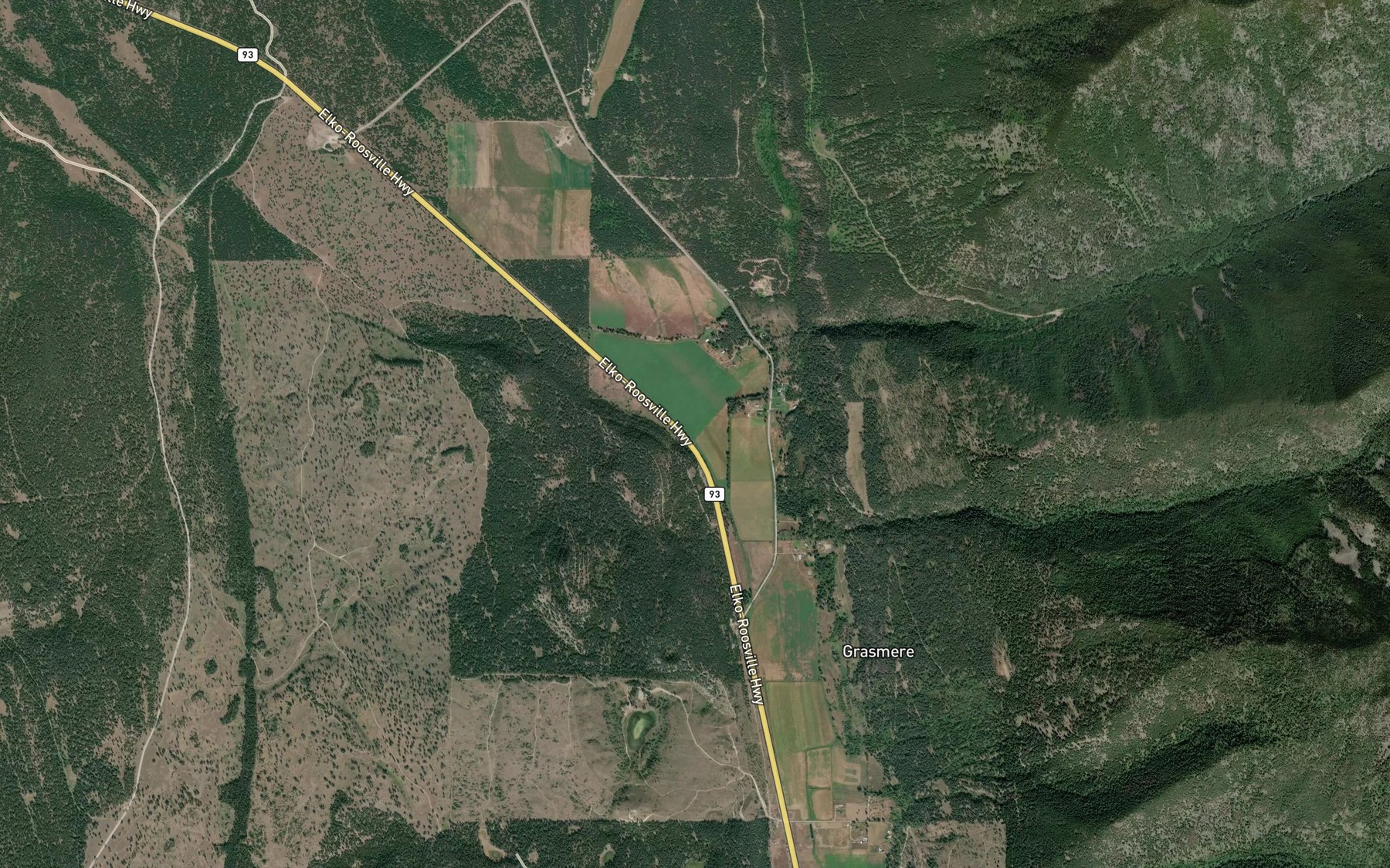 Satellite map of the Maguire Creek