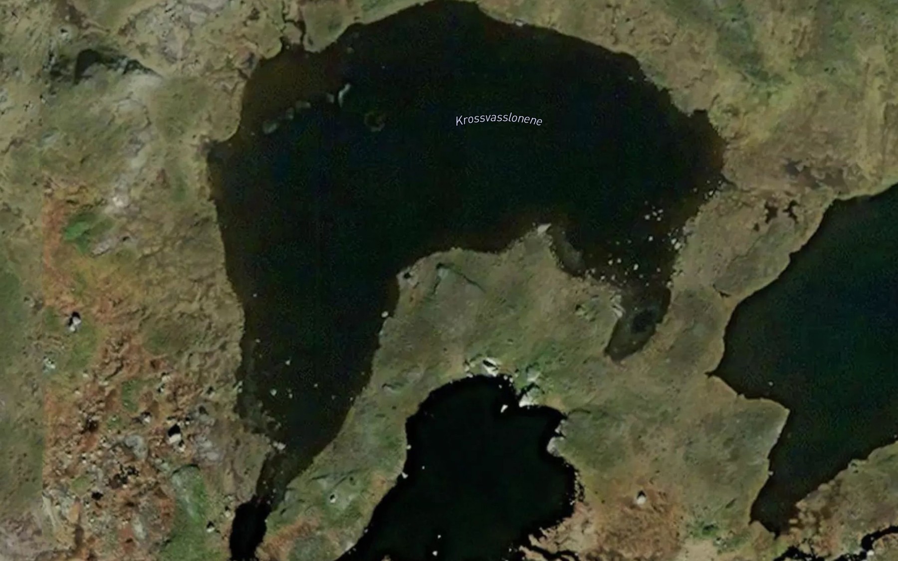 Satellite map of the Krosstjorn