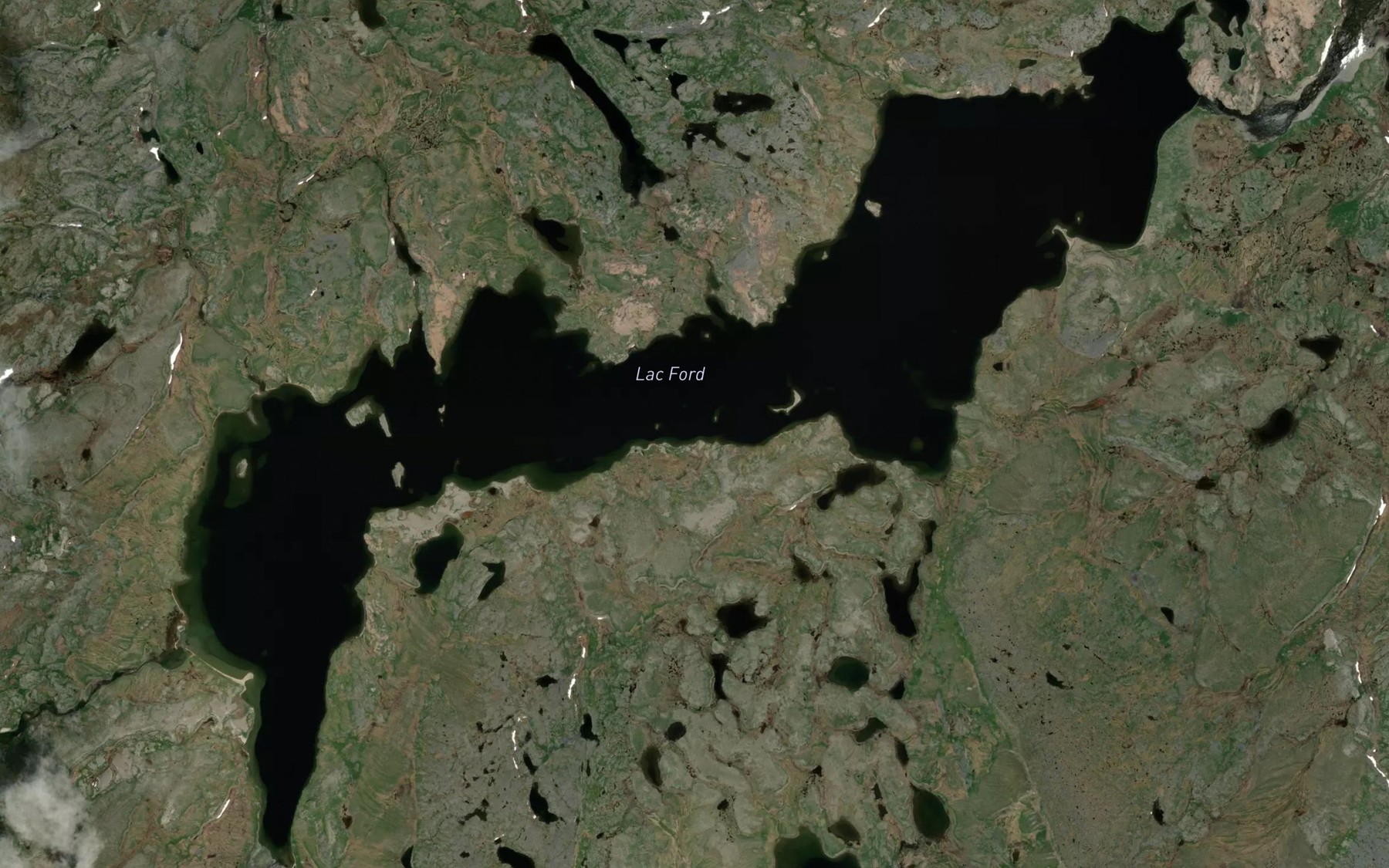 Satellite map of the Lac Ford