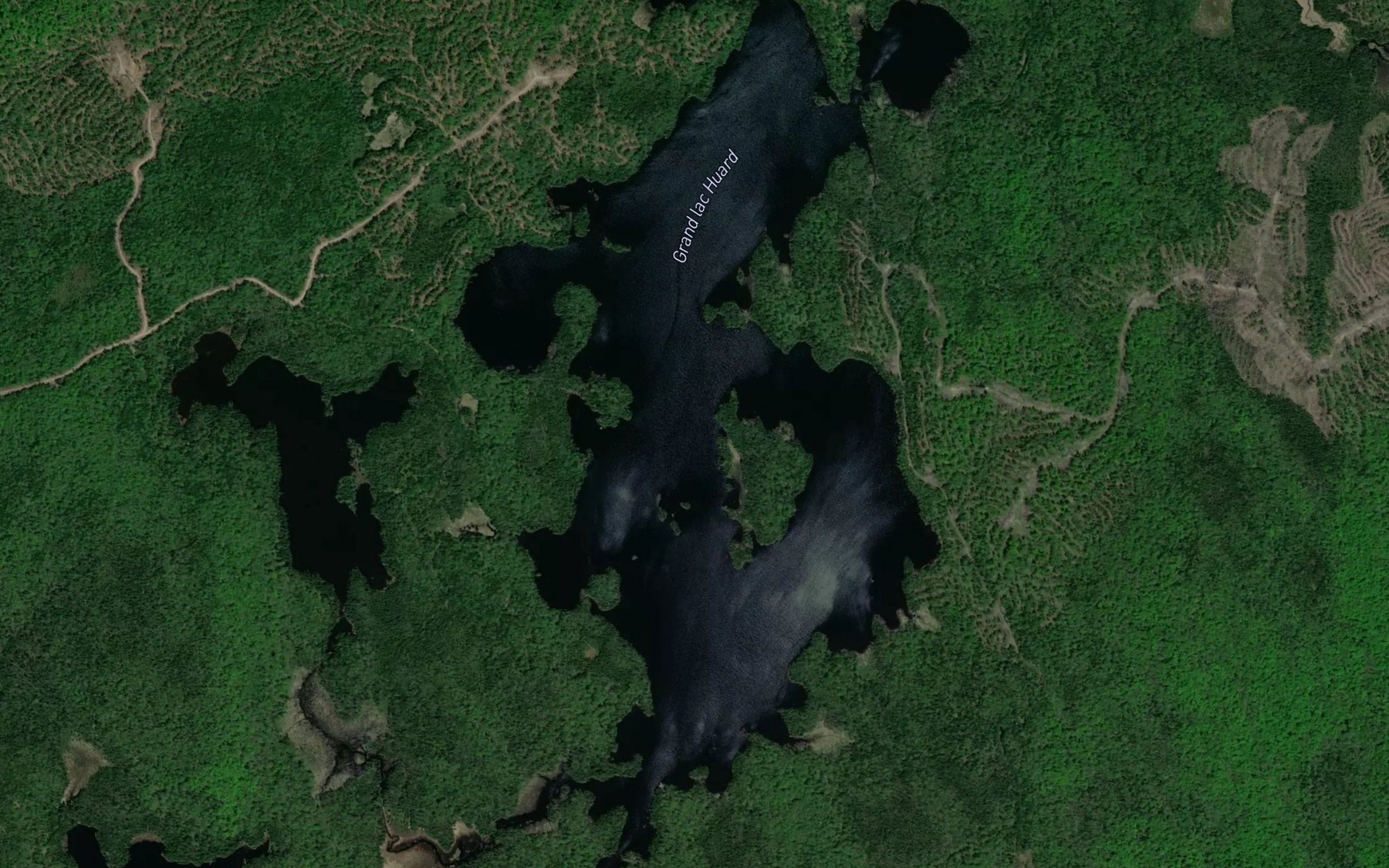 Satellite map of the Grand lac Huard