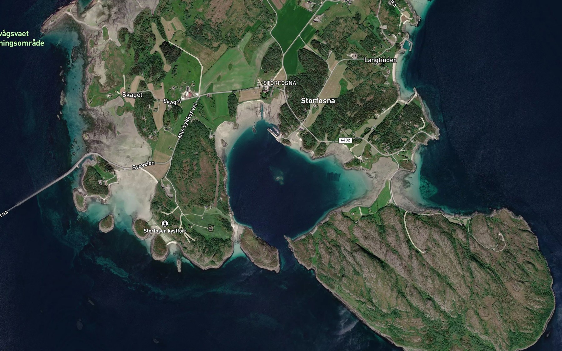 Satellite map of the Vagen