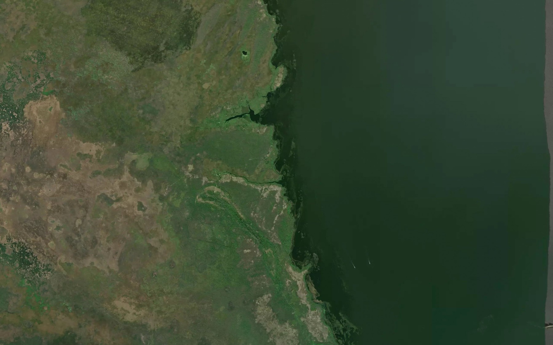 Satellite map of the Blue Hole