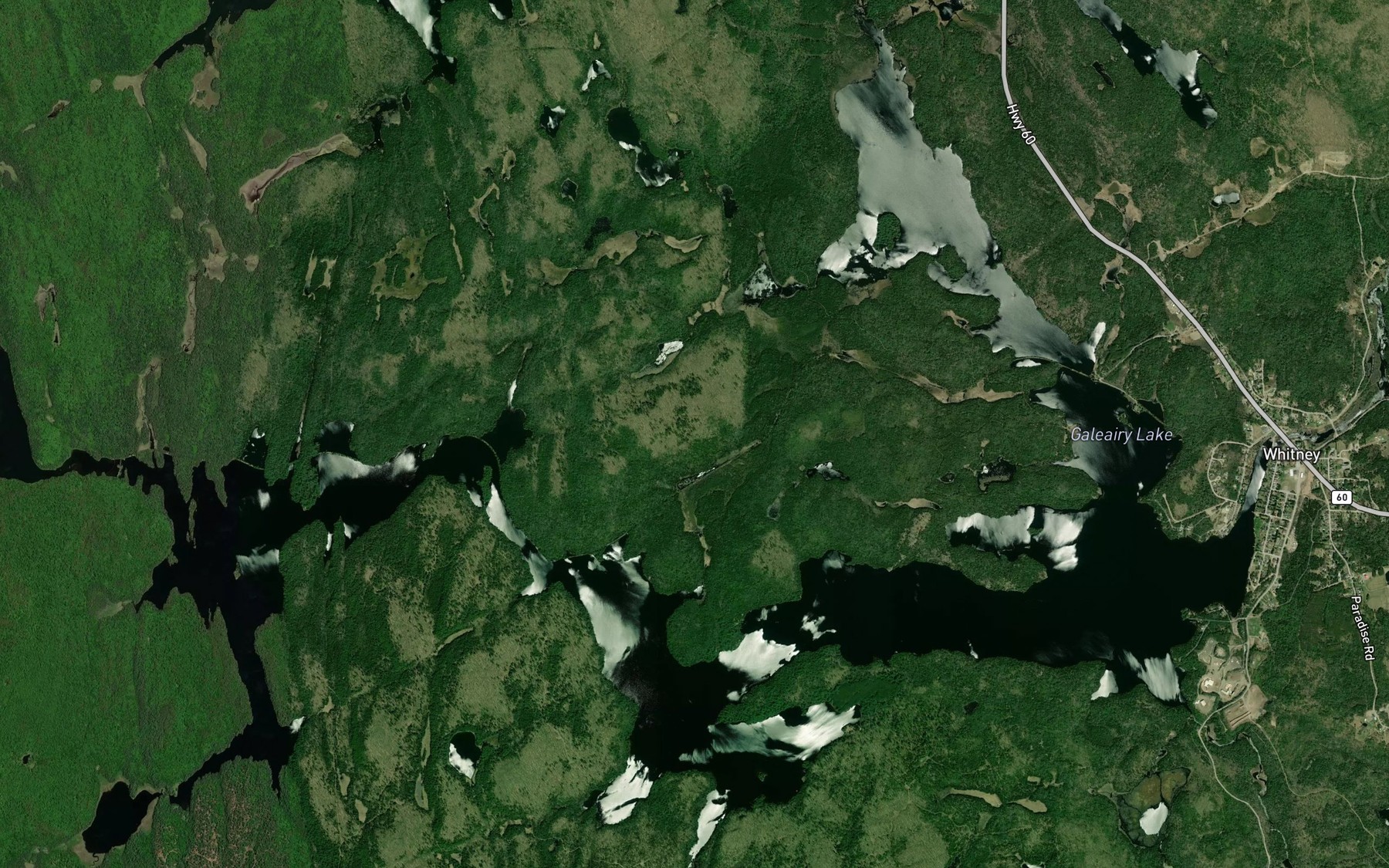 Satellite map of the Galeairy Lake