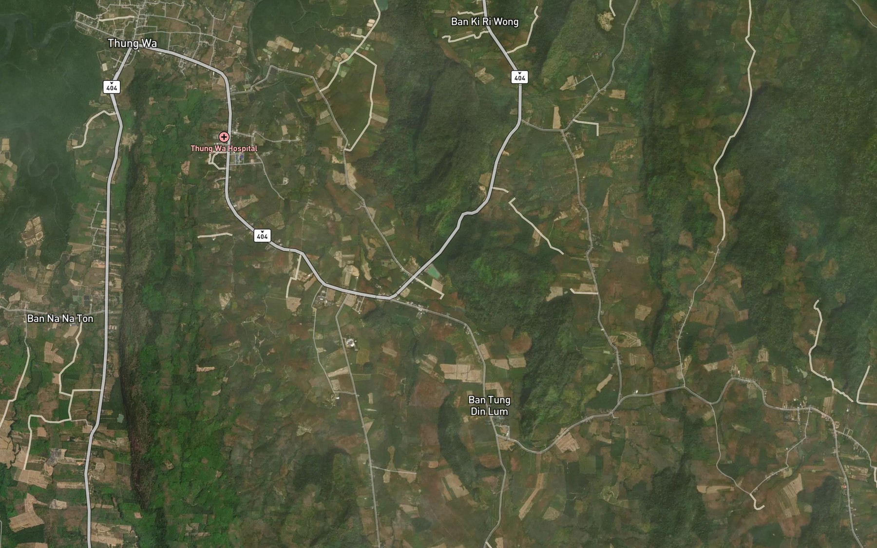 Satellite map of the Ang Kep Nam Ban Saphan Wa