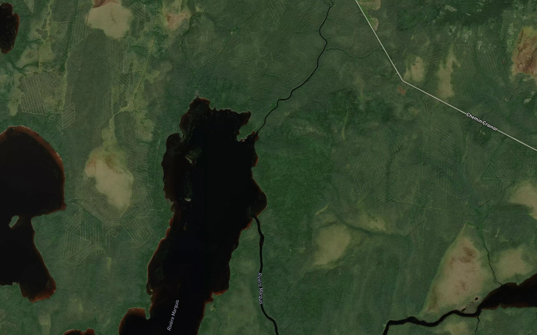Satellite map of the Riviere Saint-Vincent