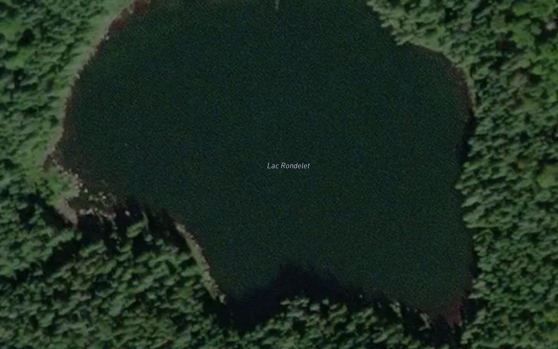 Satellite map of the Lac Rondelet