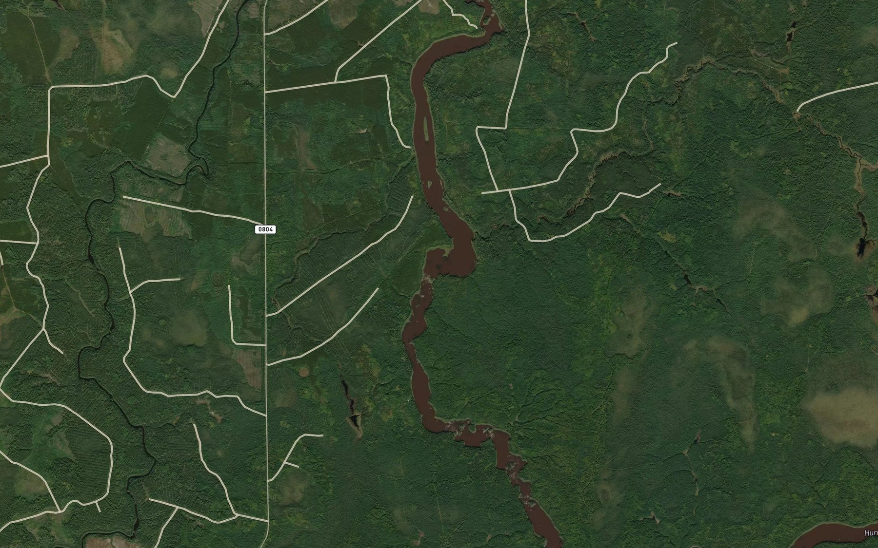 Satellite map of the Rapides Kijiki