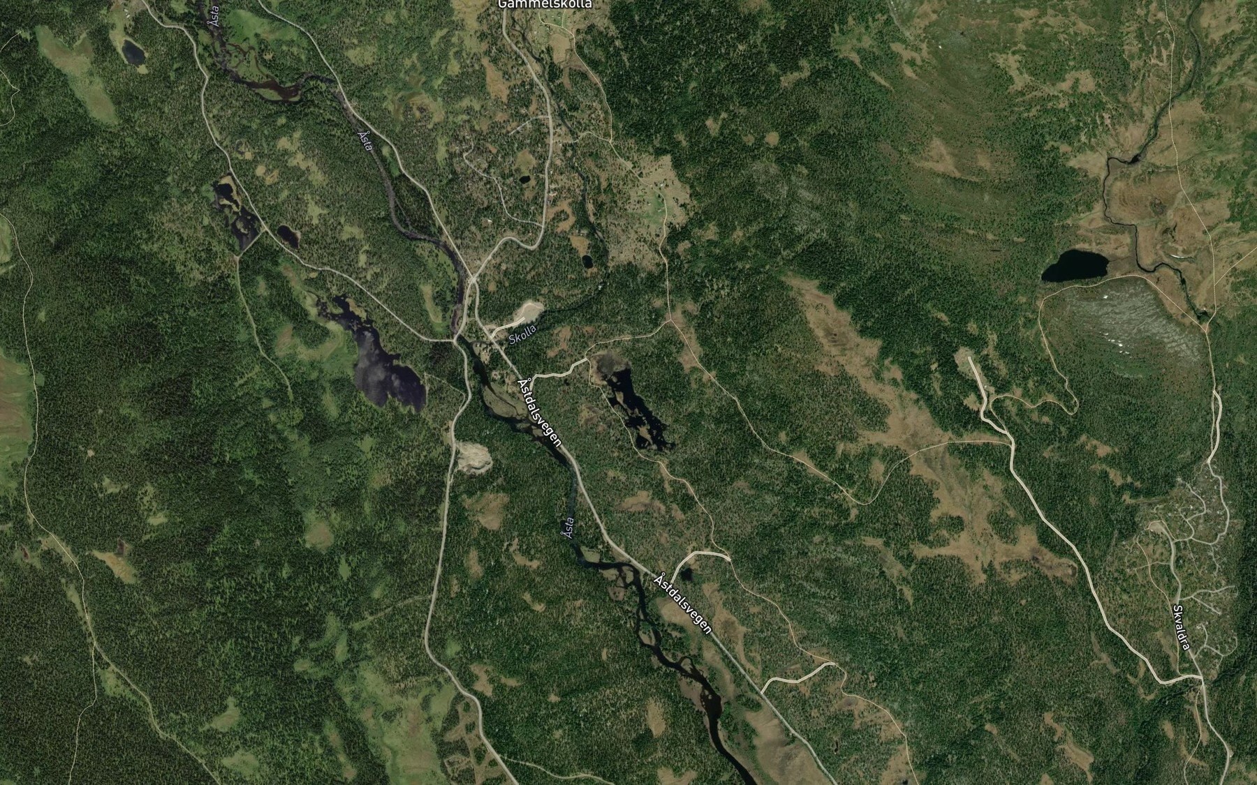 Satellite map of the Geitbutjernet
