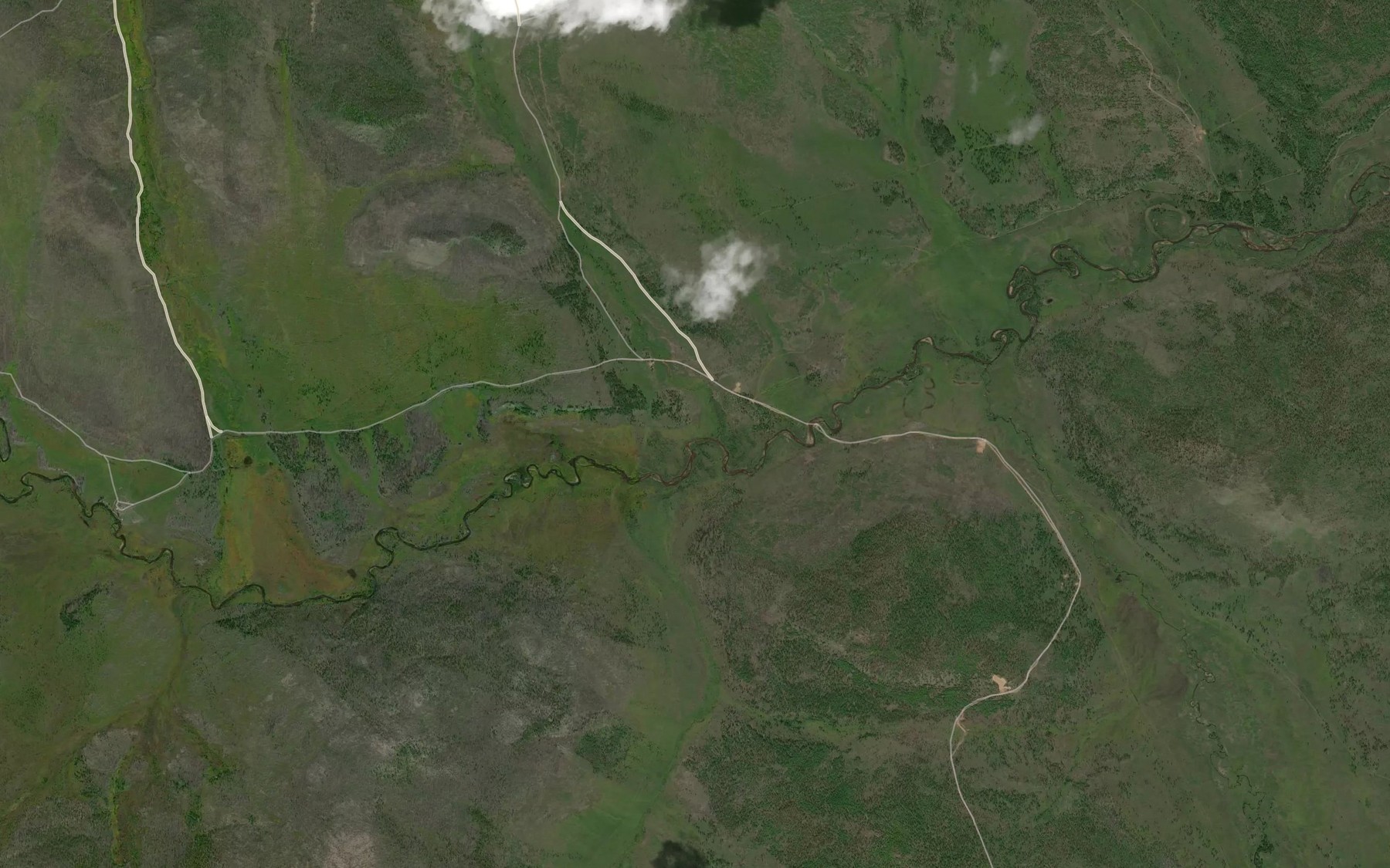 Satellite map of the Khortyak