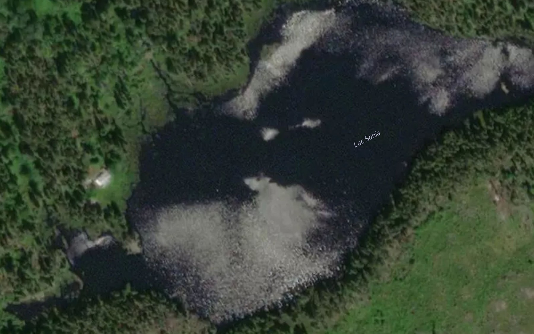 Satellite map of the Lac Sonia