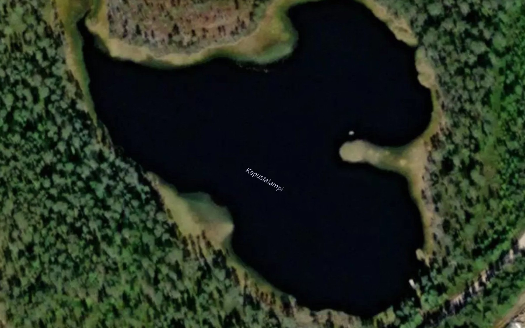 Satellite map of the Kapustalampi