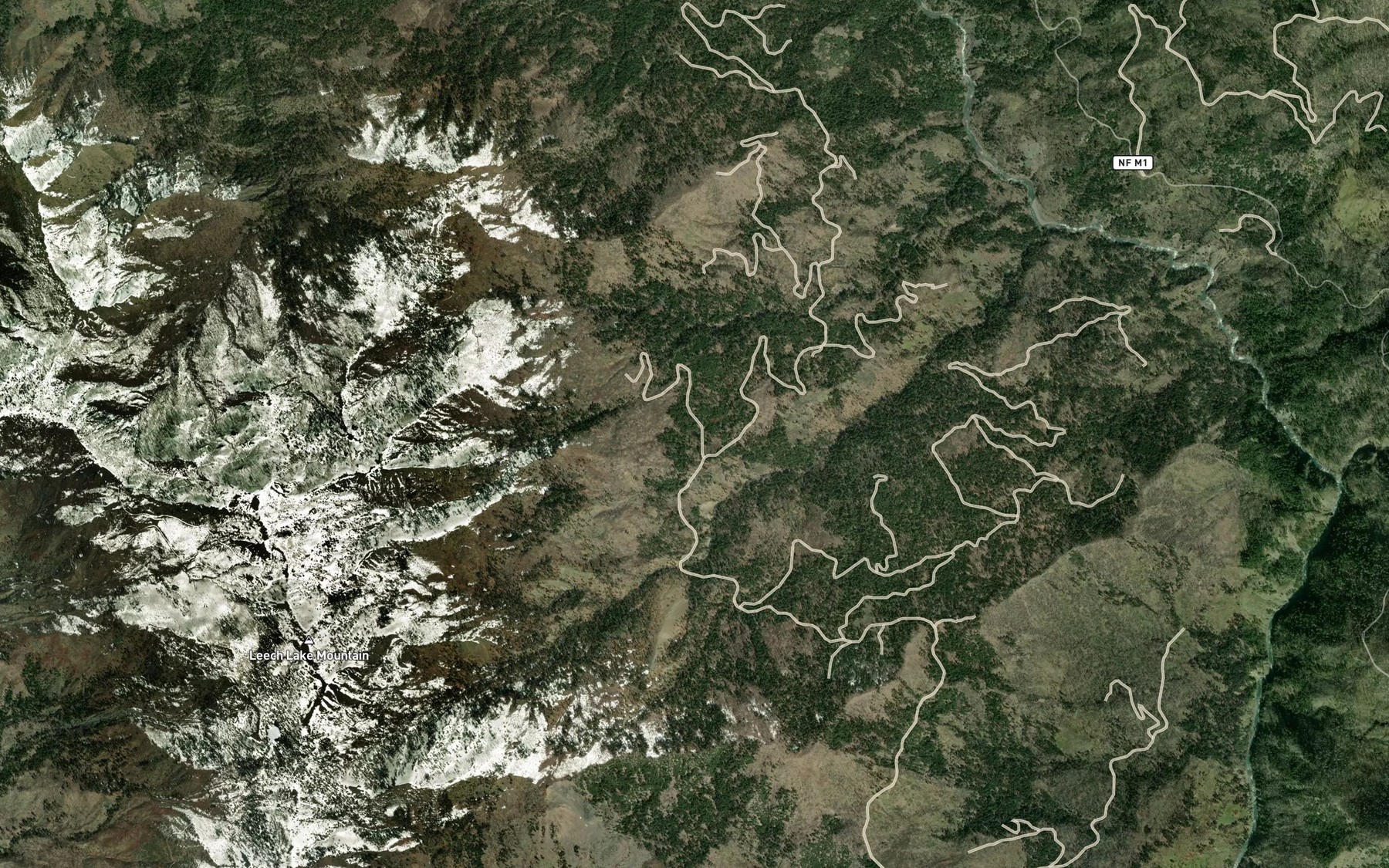 Satellite map of the Grass Lake