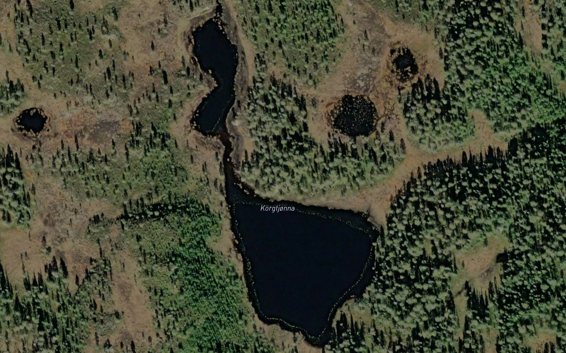 Satellite map of the Korgtjonna