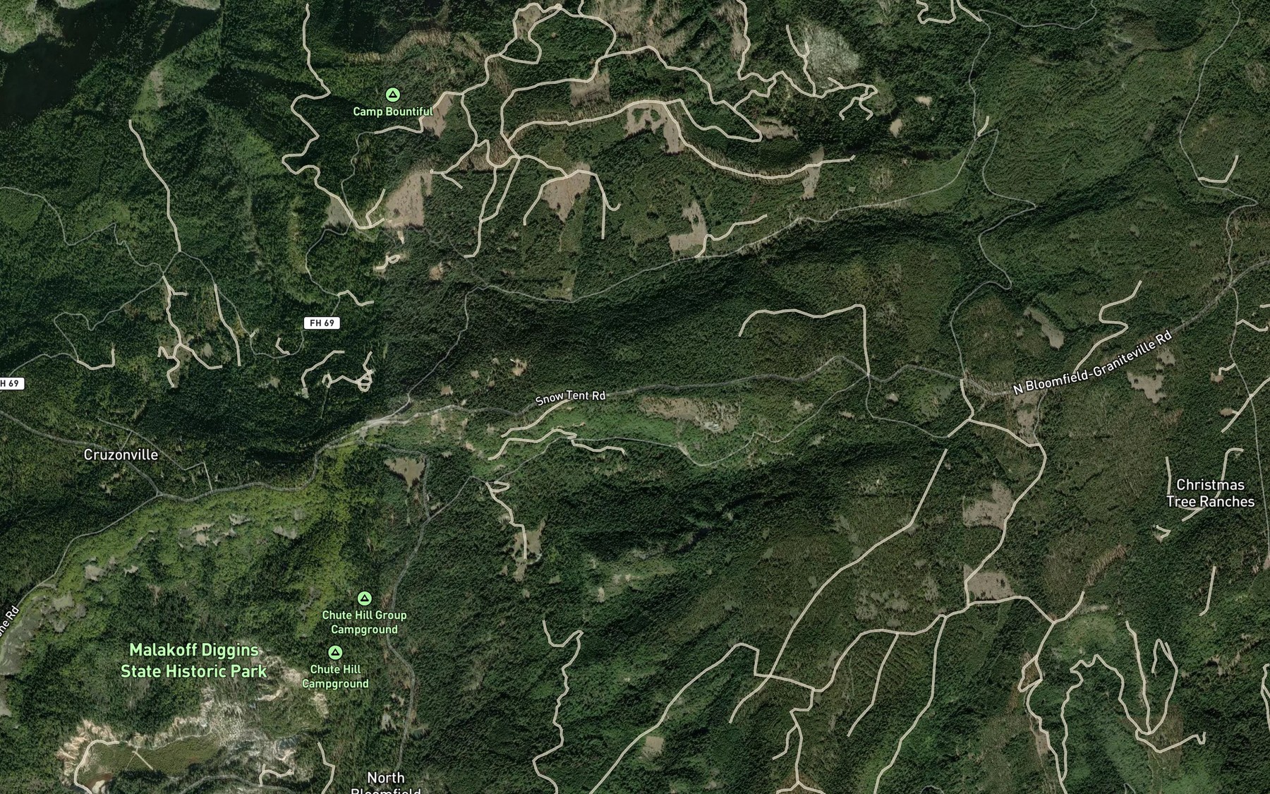 Satellite map of the Upper Derbec Spring