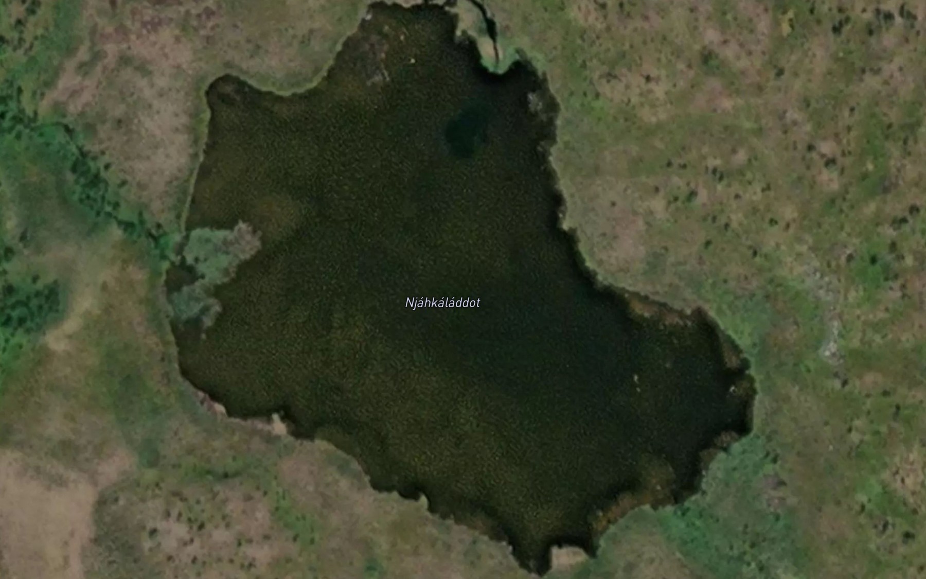 Satellite map of the Njakkaladdut