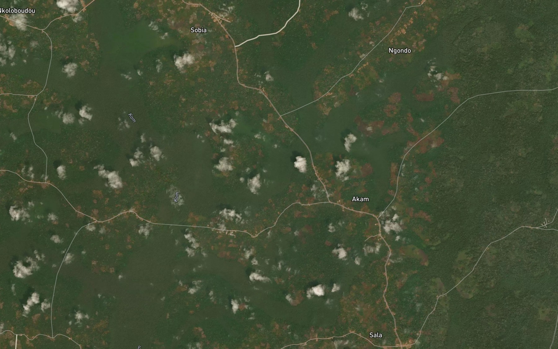 Satellite map of the Tet