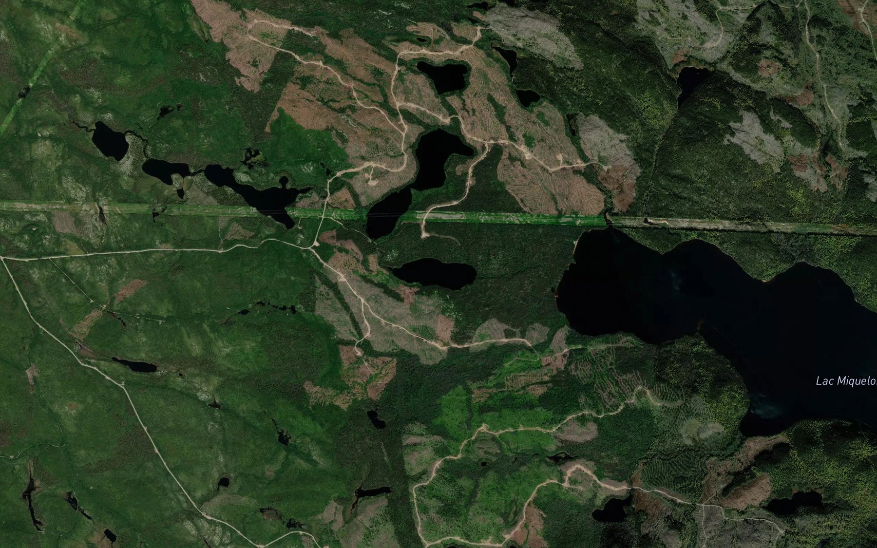 Satellite map of the Lac Lycose