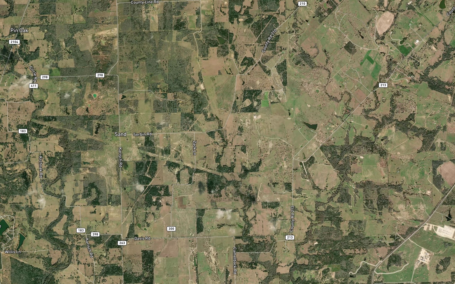 Satellite map of the Dreissner Branch