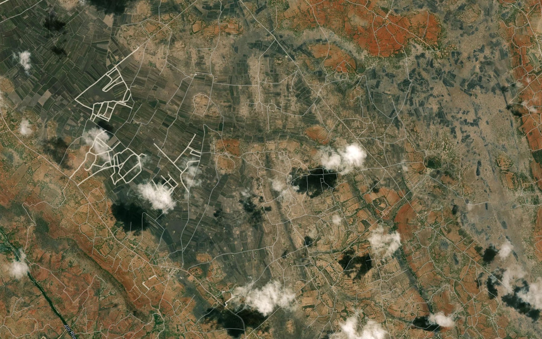 Satellite map of the Kwa Ndolo Dam