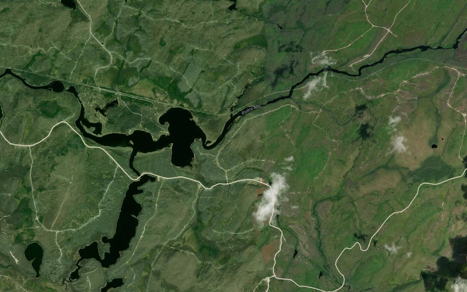 Satellite map of the Ruisseau Cartier