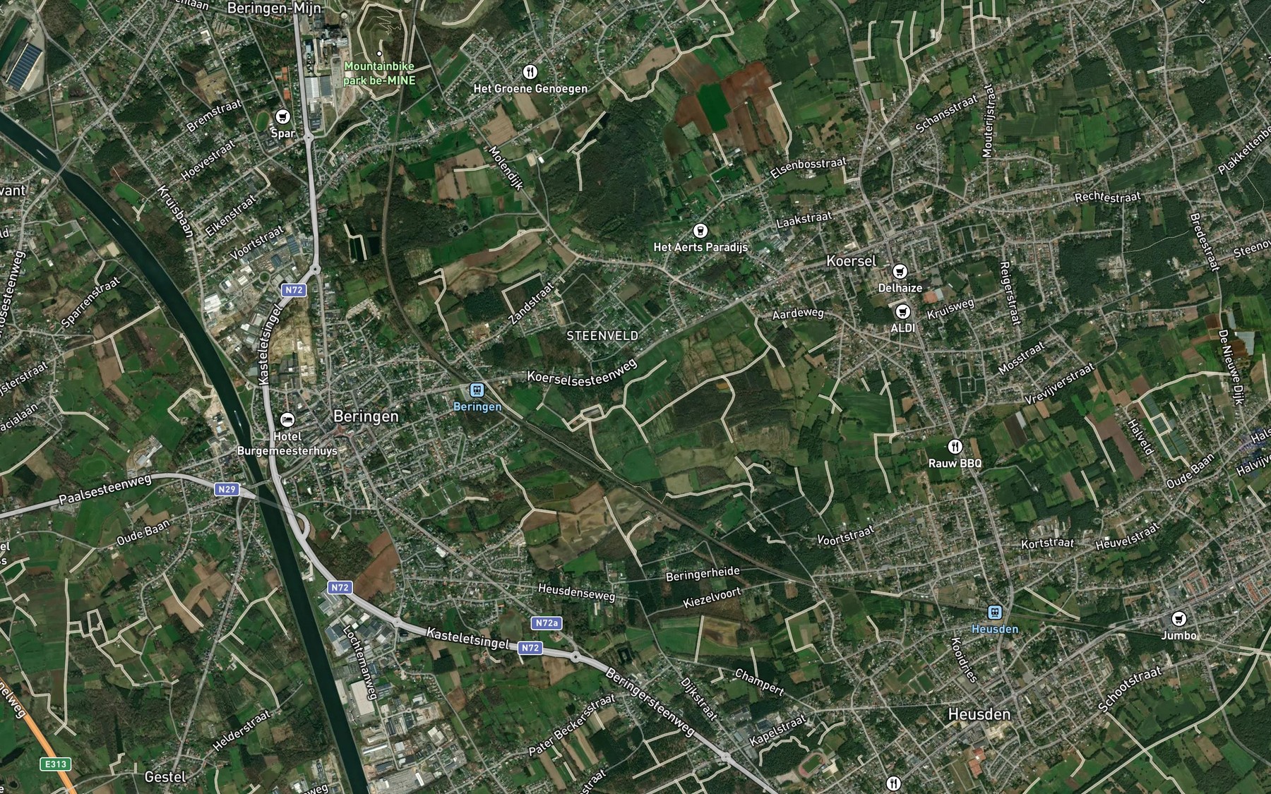 Satellite map of the Katersebeek