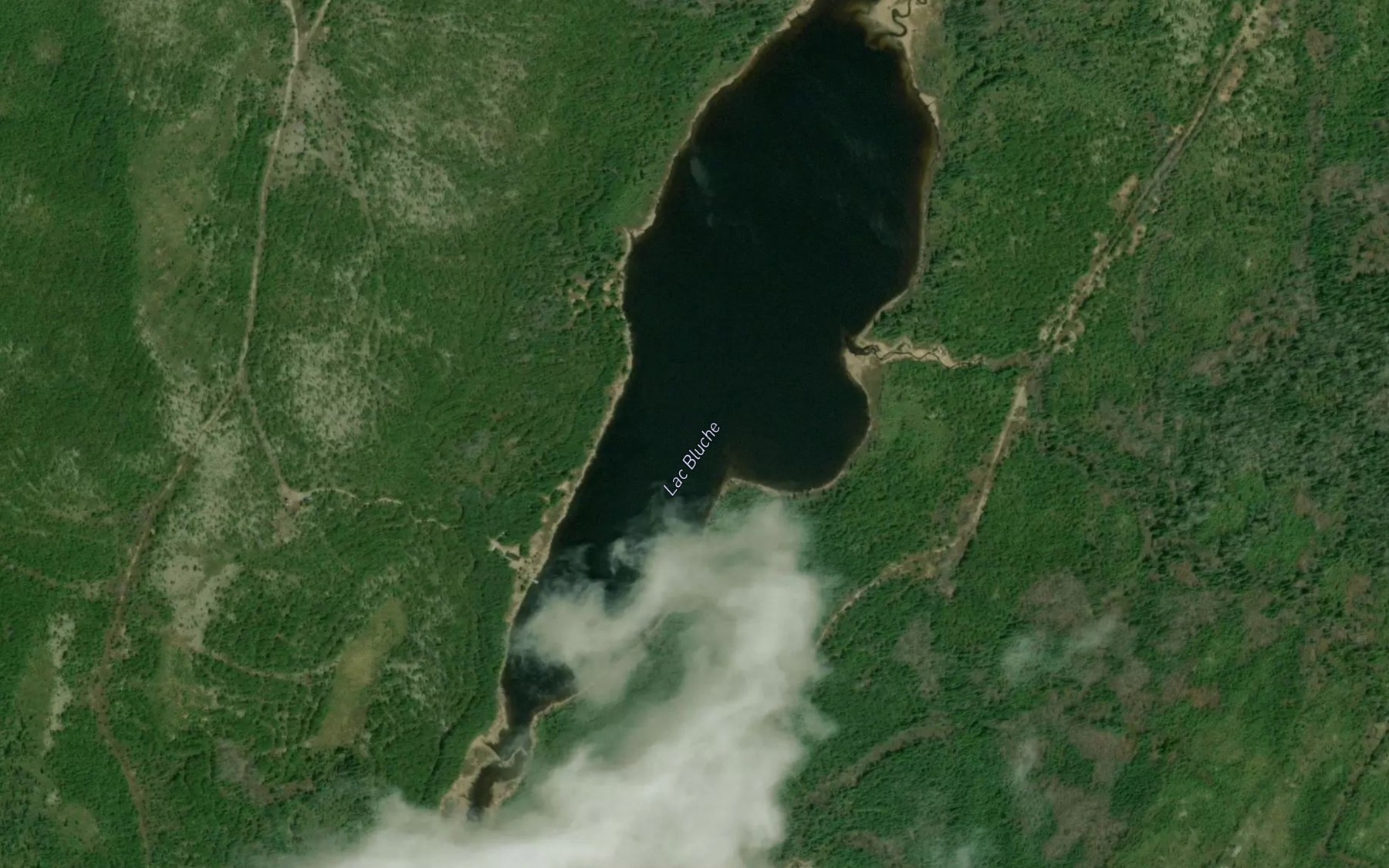 Satellite map of the Lac Bluche