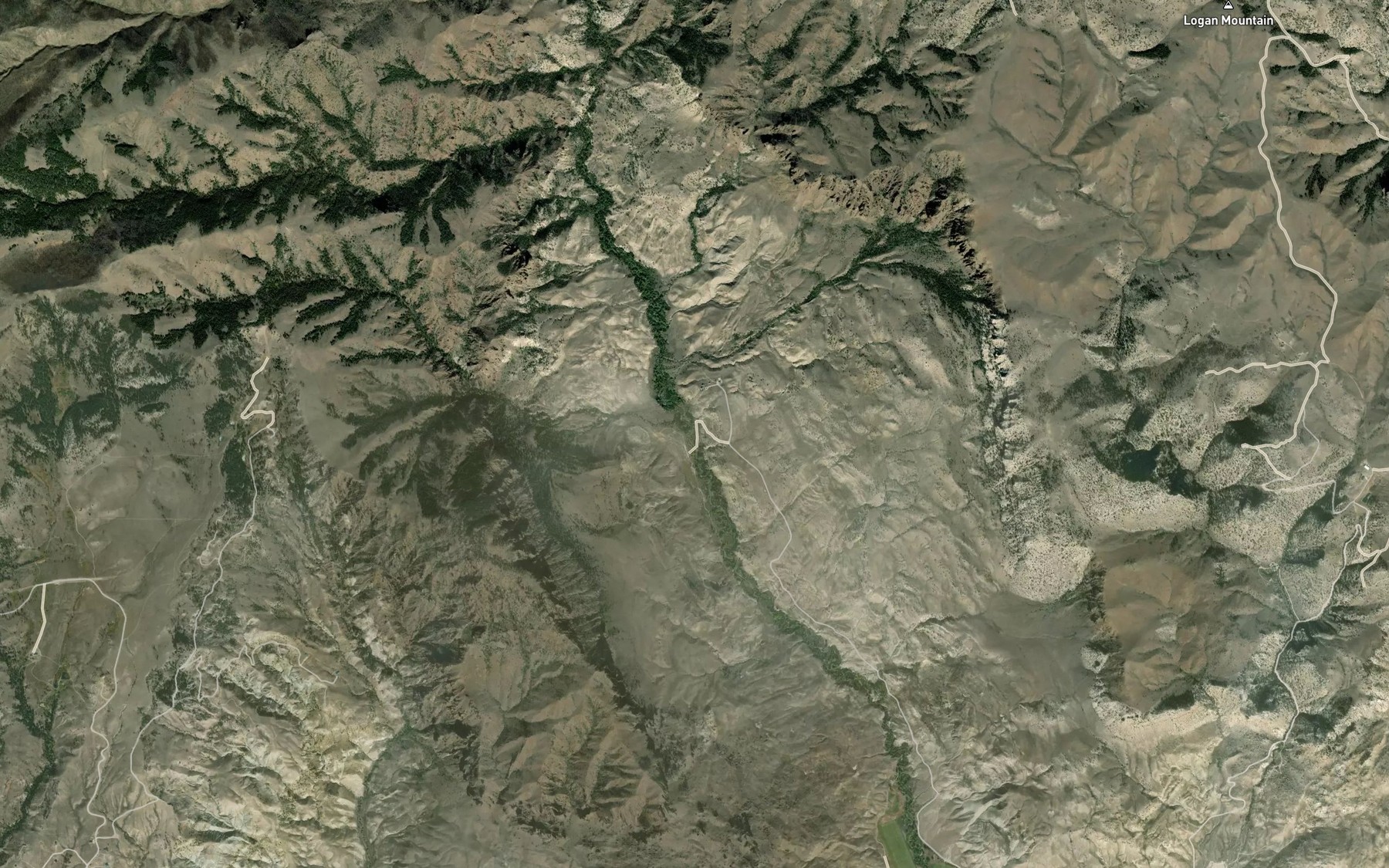 Satellite map of the Murray Creek