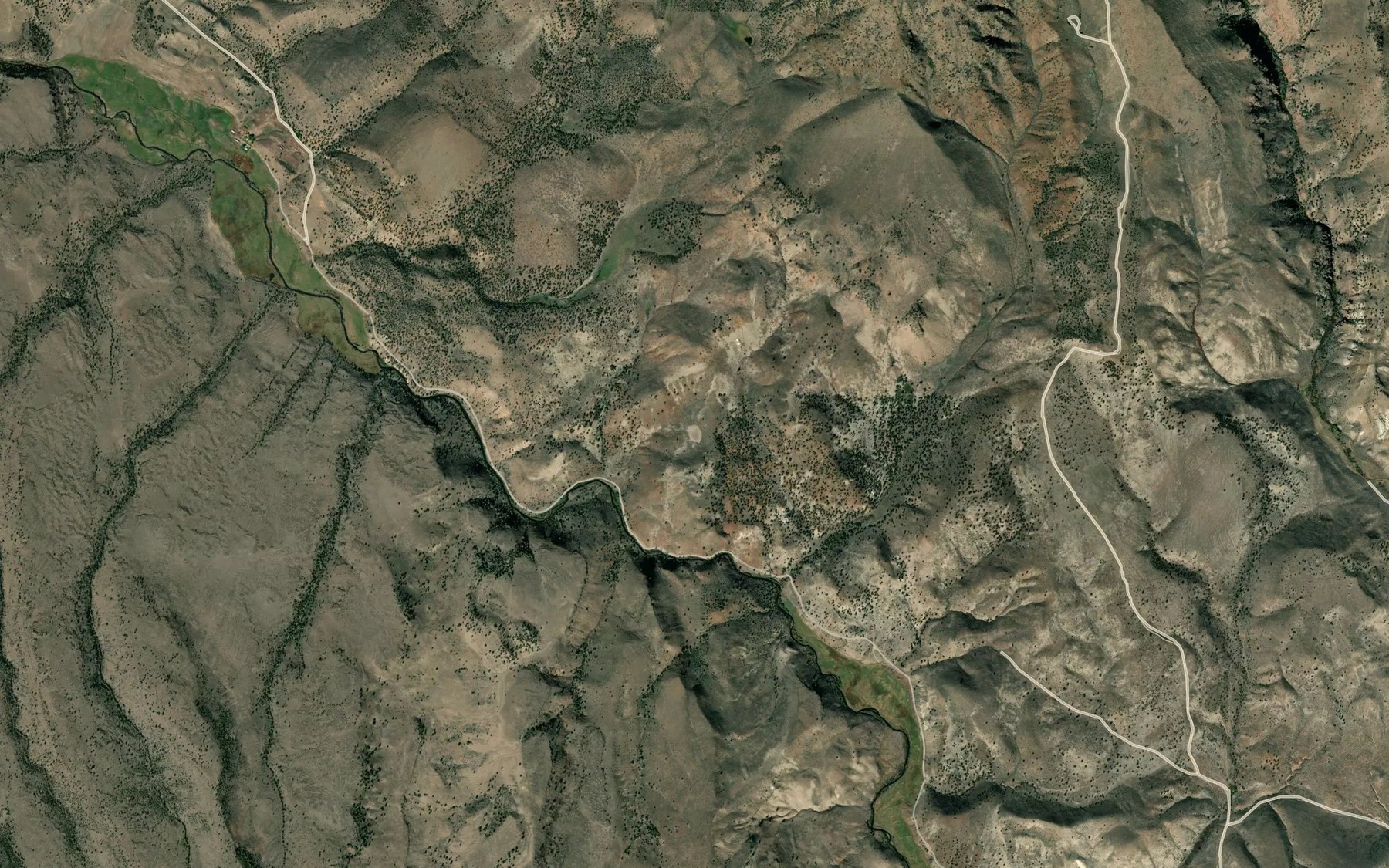 Satellite map of the Dry Lake