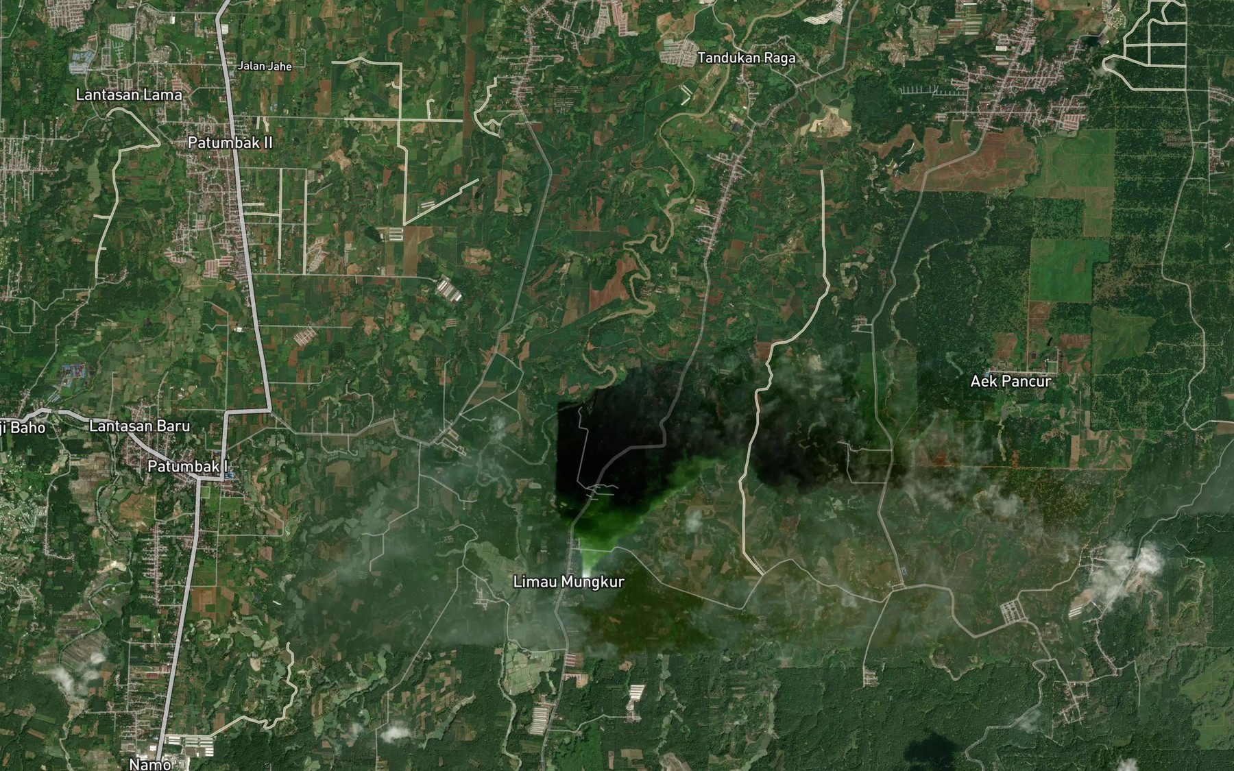 Satellite map of the Sungai Bekasah