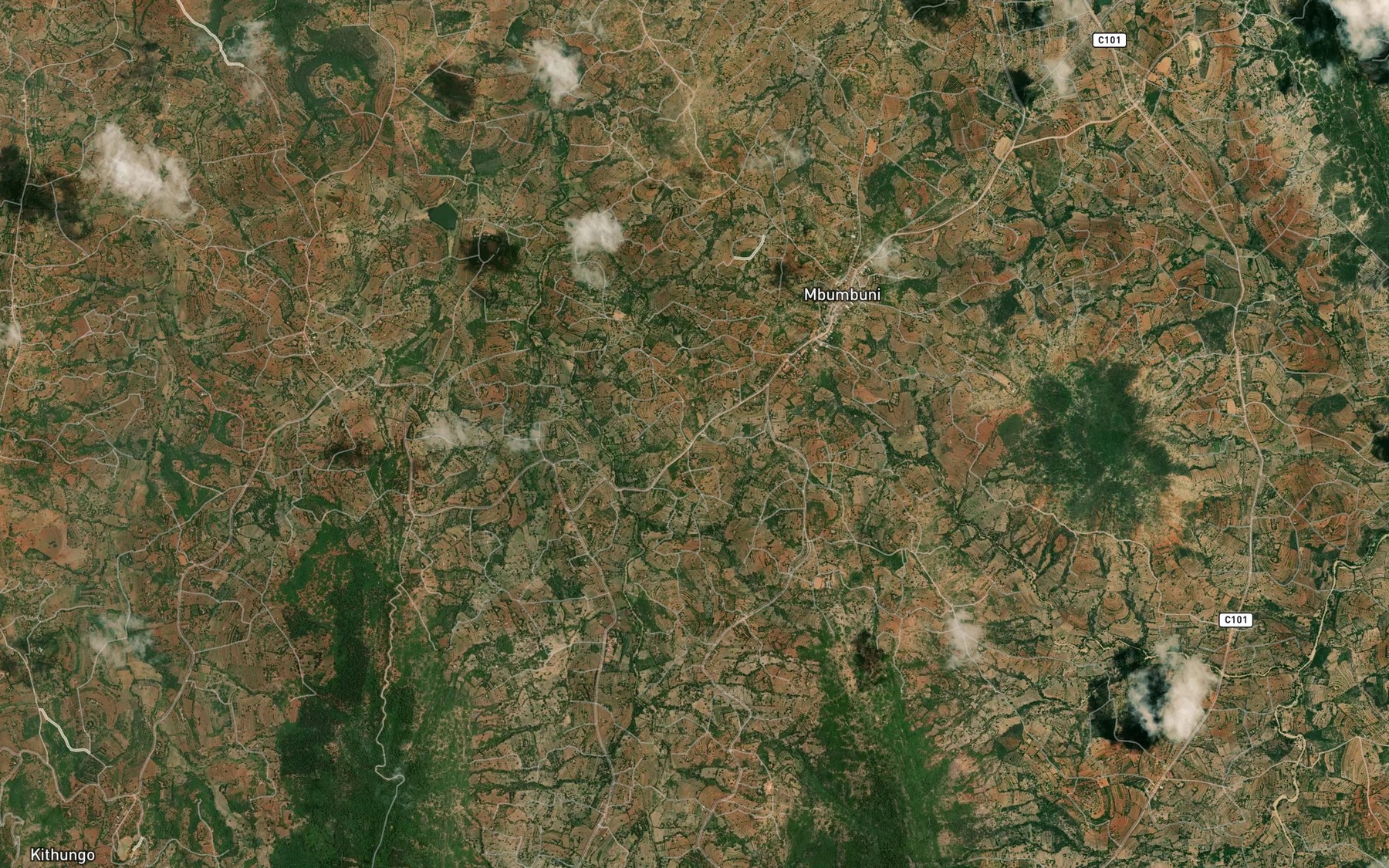 Satellite map of the Mbumbuni Number Two Dam