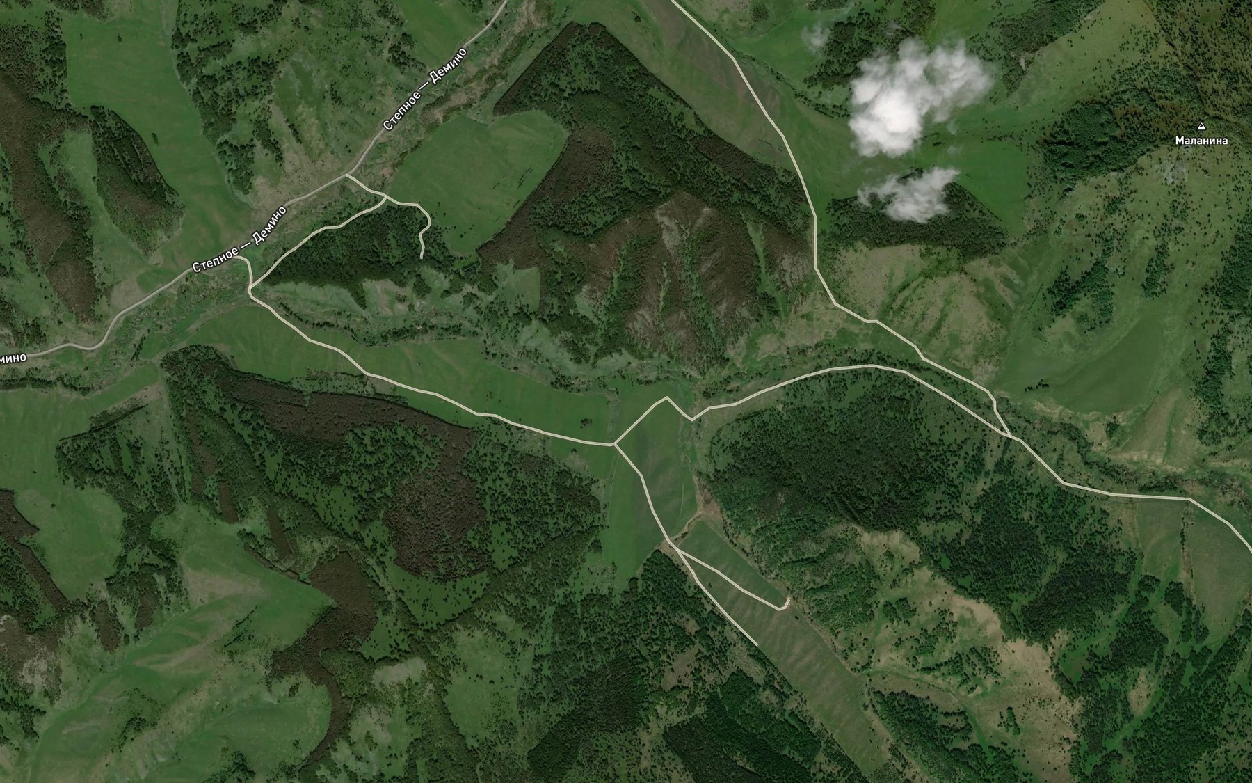 Satellite map of the Mayesta