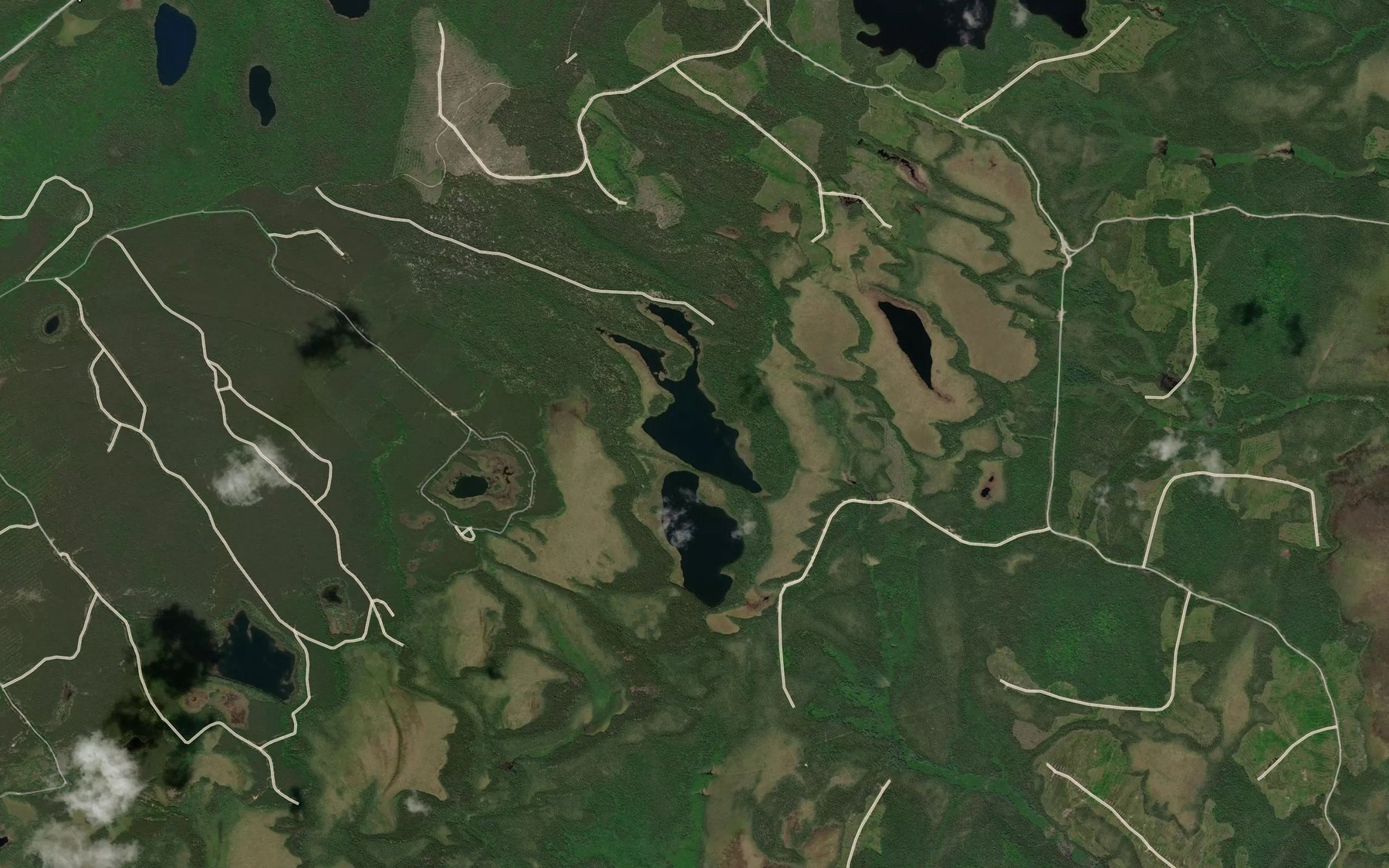 Satellite map of the Lac Randall