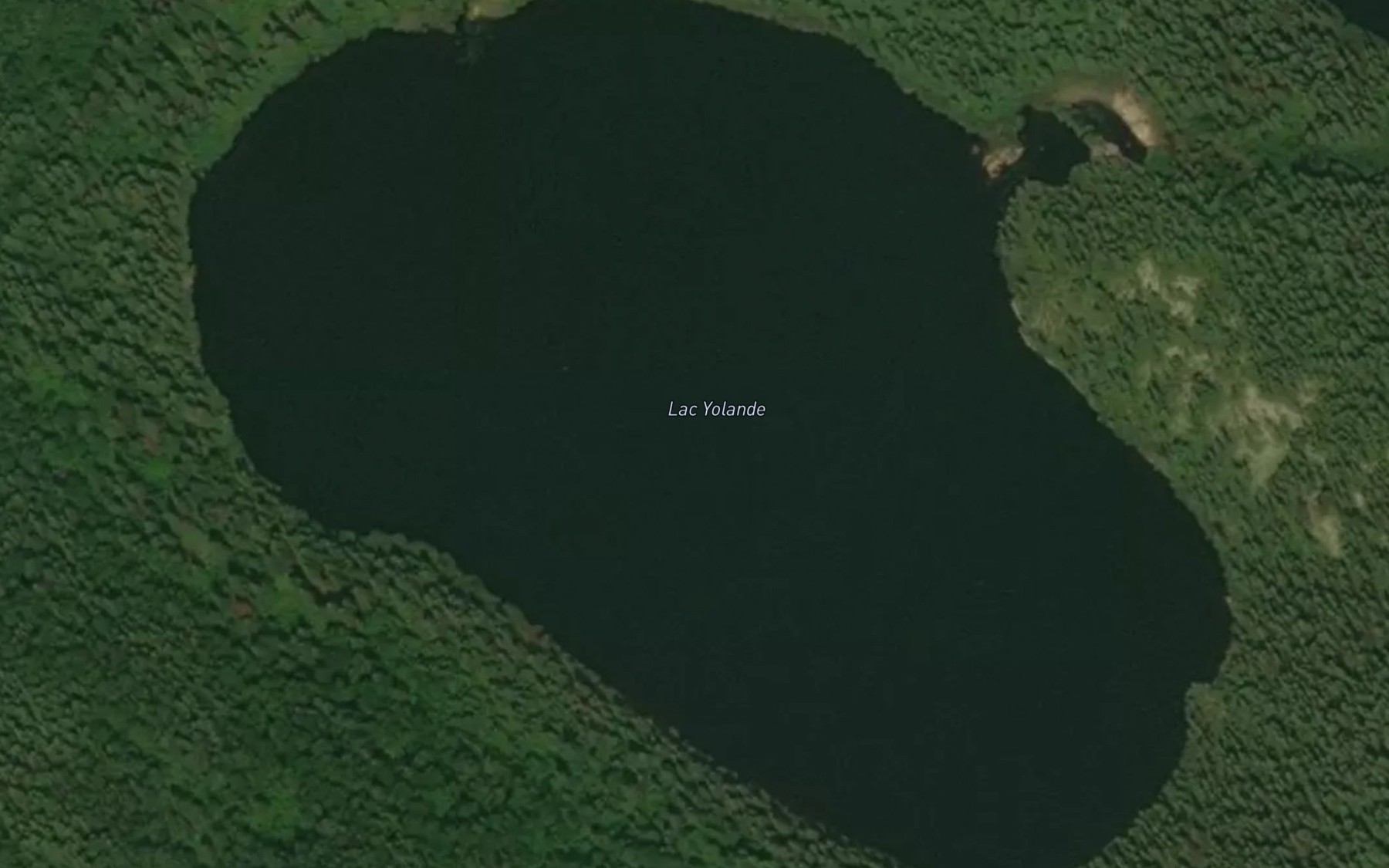Satellite map of the Lac Yolande