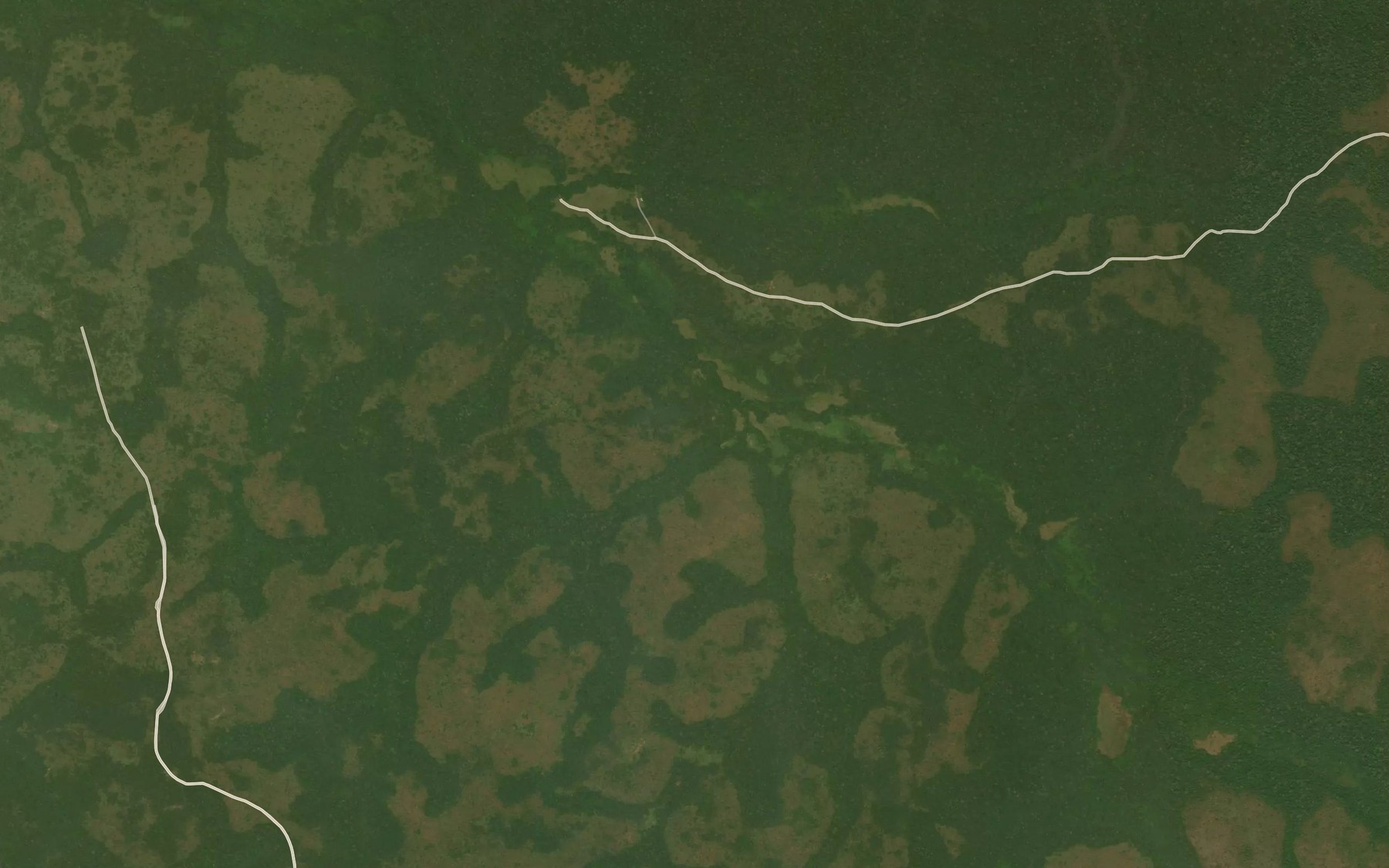 Satellite map of the Yangama