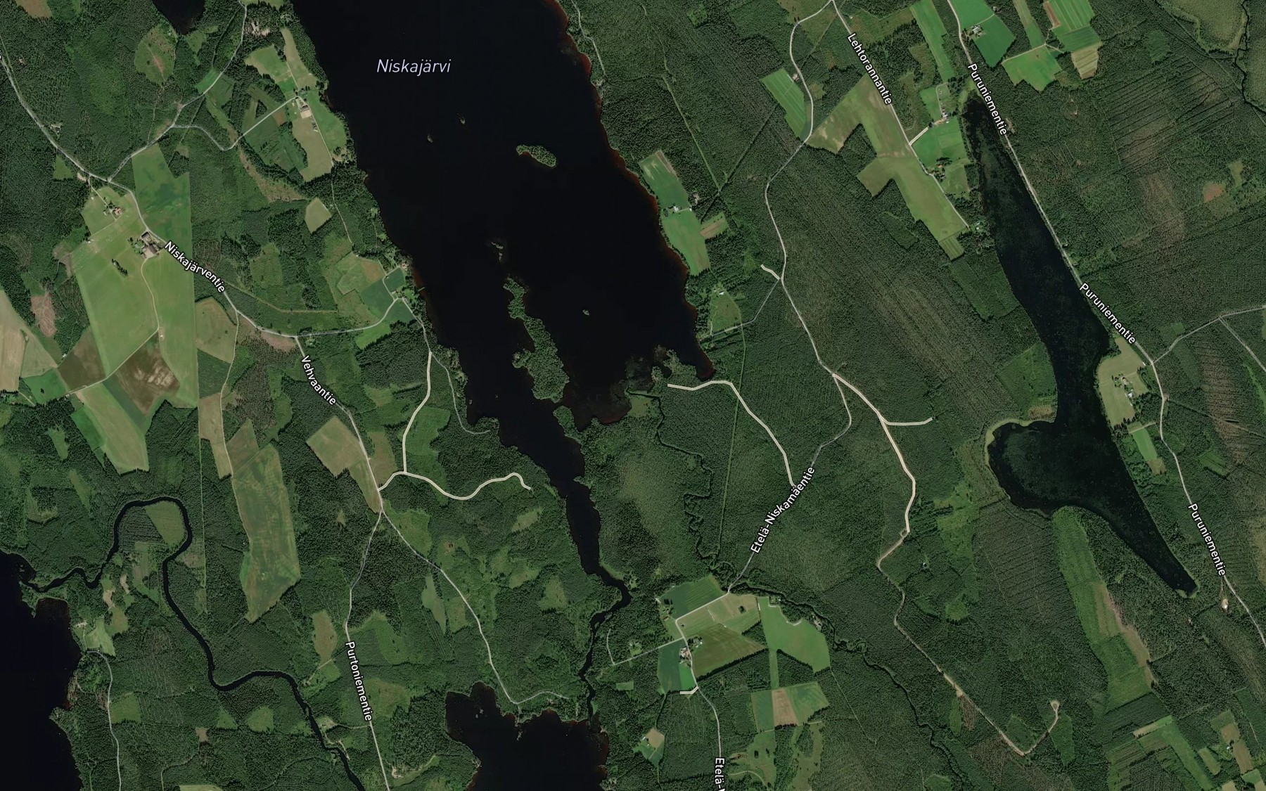 Satellite map of the Naarajoki