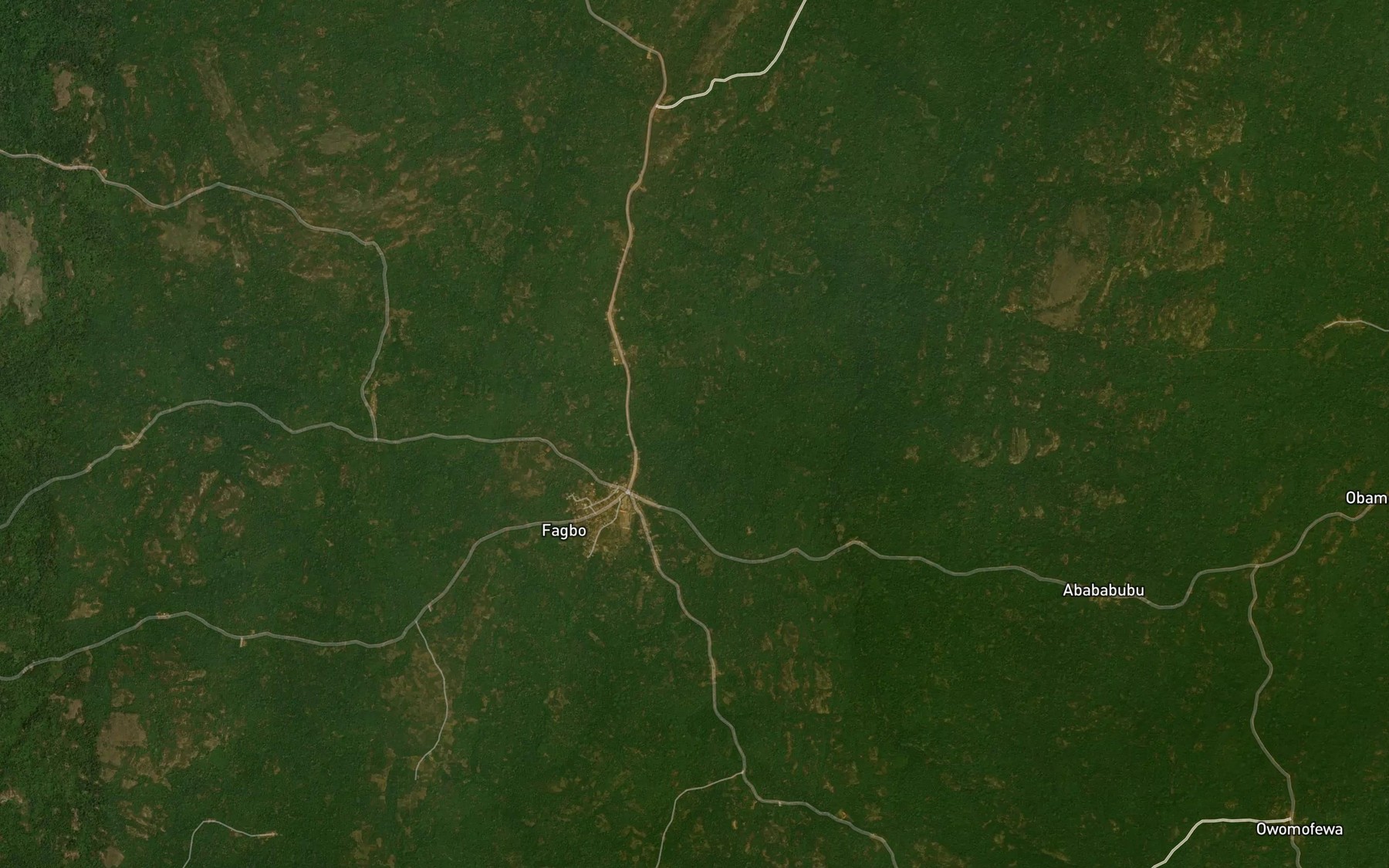 Satellite map of the River Soko