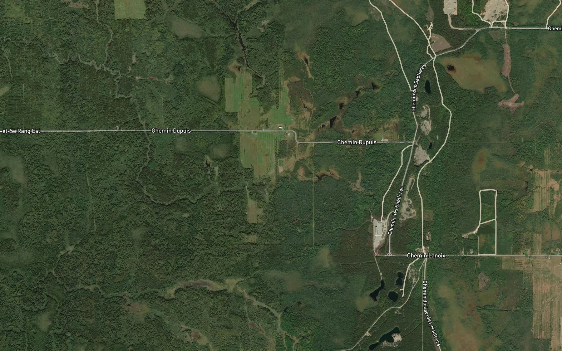 Satellite map of the Ruisseau Crepeault