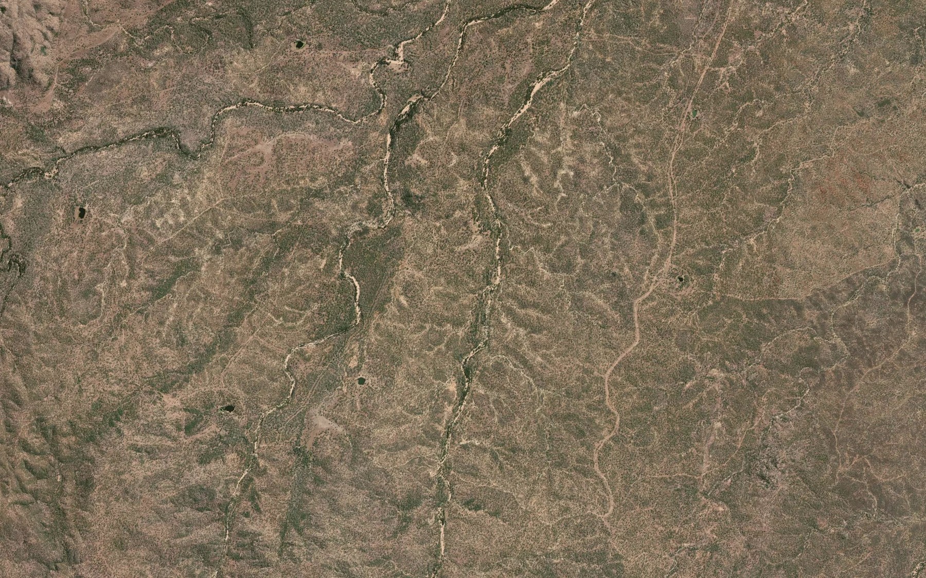 Satellite map of the Diggings Creek
