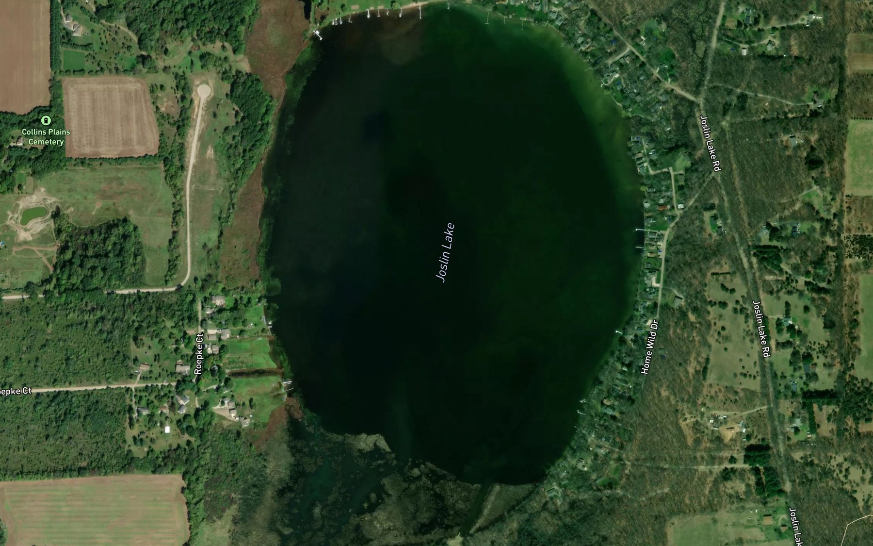 Satellite map of the Joslin Lake