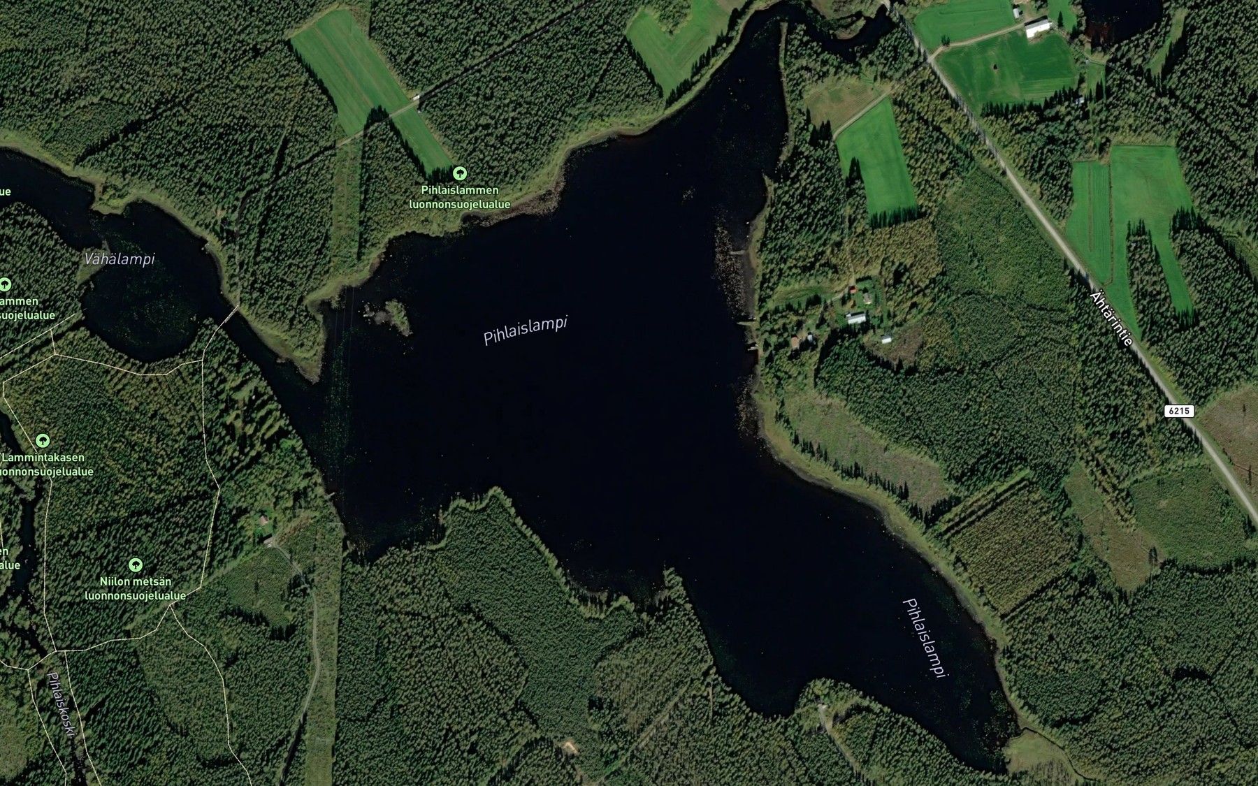 Satellite map of the Pihlaislampi