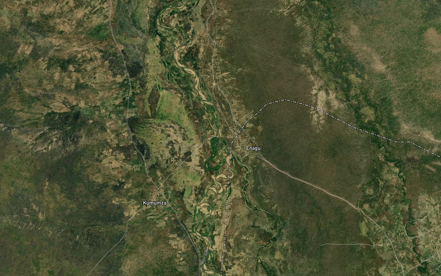 Satellite map of the Rafin Enagu