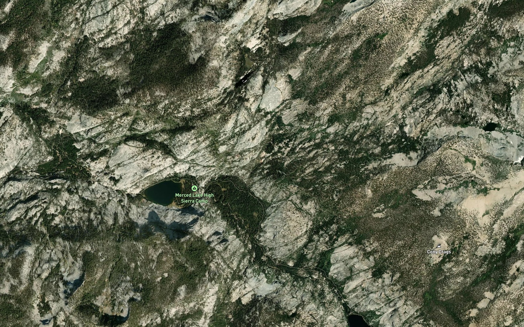 Satellite map of the Fletcher Creek