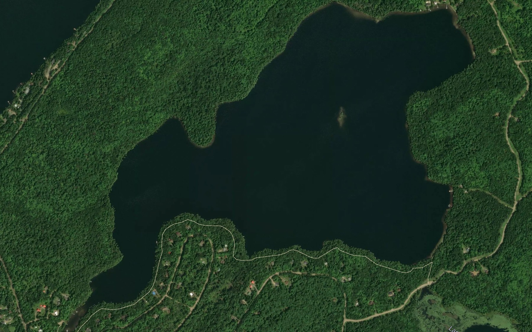 Satellite map of the Lac de la Decharge