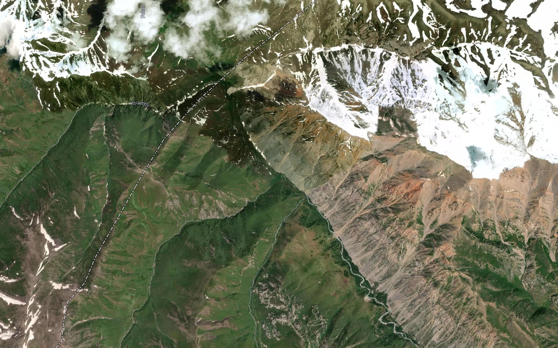 Satellite map of the Korumdy